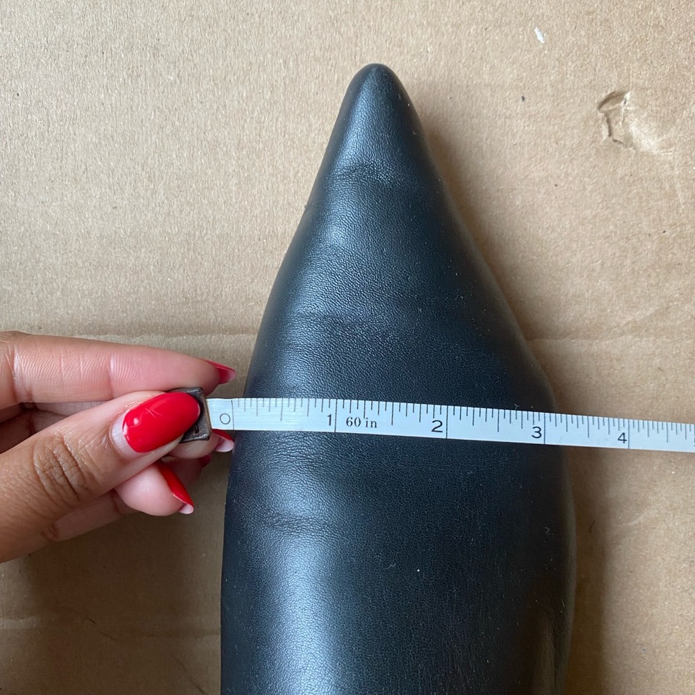 TopShop Black Slip-On Flat Mules | Faux Leather | Women’s EU 38 / US 7.5 - Picture 9 of 11